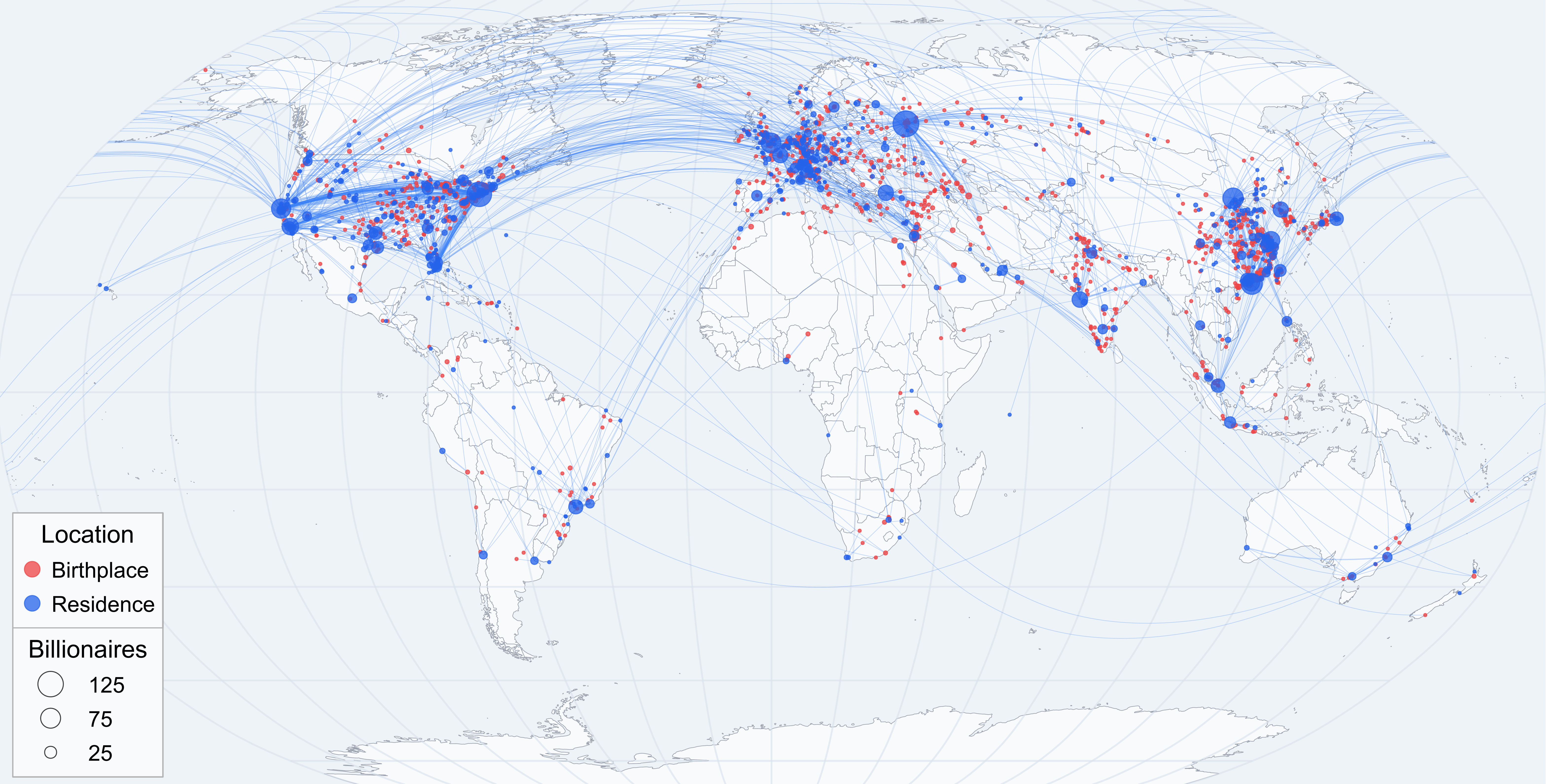A static version of the map.